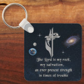 Porte-clés Le Seigneur est mon rocher (Recto)