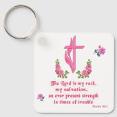 Porte-clés Le Seigneur est mon rocher (Recto)