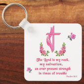 Porte-clés Le Seigneur est mon rocher (Recto)