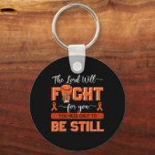 Porte-clés Le Seigneur Luttera Pour Vous Leucémie Sensibilisa (Recto)