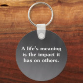 Porte-clés Le sens de la vie aide les autres (Recto)