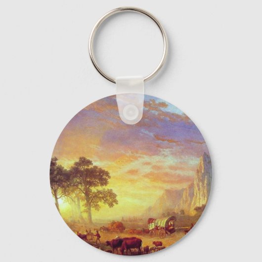 Porte-clés Le sentier de l'Oregon - Albert Bierstadt (Recto)