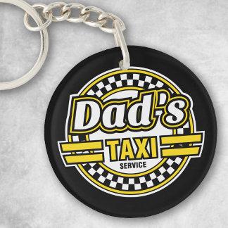 Porte-clés Le service de taxi de papa - Cadeau pour papa - Po