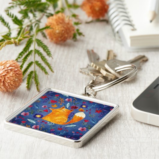 Porte-clés Le Smart Fox dans le jardin des fleurs (Côté)