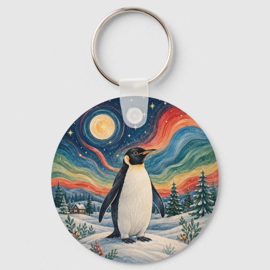 Porte-clés Le Solstice d'Hiver du Manchot Céleste (Recto)