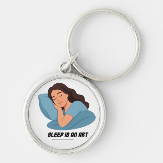 Porte-clés le sommeil est un art (Devant)