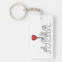 Le sourd, l'amour du langage gestuel. Je t'aime.