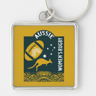 Porte-clés Le sport de rugby féminin australien