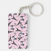Porte-clés Le style français a habillé le chat avec le motif (Dos)