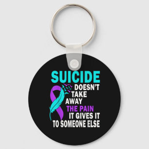Porte-clés Le Suicide Ne Supprime Pas La Douleur Qu'Il Lui Do