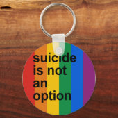 Porte-clés le suicide n'est pas une option (Recto)