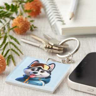 Porte-clés Le Super Husky Aventurier
