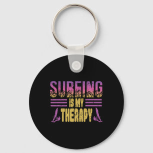 Porte-clés Le Surf Est Ma Thérapie Design Pour Un Surfeur De