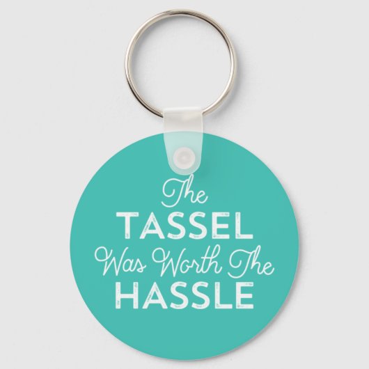 Porte-clés Le Tassel Vaut Le Hassle Grad | Turquoise (Recto)