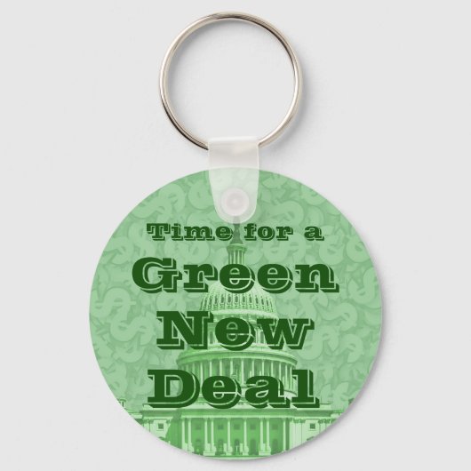 Porte-clés Le temps d'un New Deal vert (Recto)