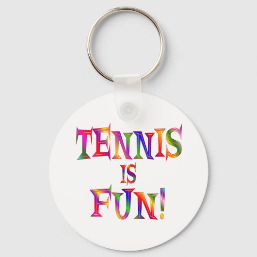 Porte-clés Le tennis est amusant (Recto)