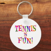 Porte-clés Le tennis est amusant (Recto)