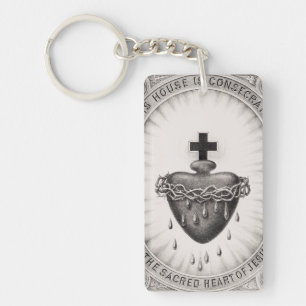 Porte-clés Le Très Saint Cœur de Jésus Symbole du Divin