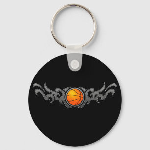 Porte-clés Le tribal de basket-ball flambe le porte - clé