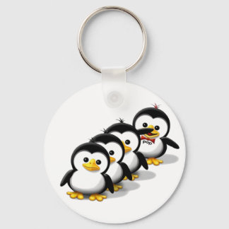 Porte-clés Le troupeau de pingouins