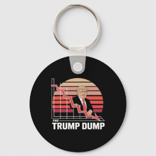 Porte-clés Le Trump Dump Drôle Anti Trump Krach Boursier