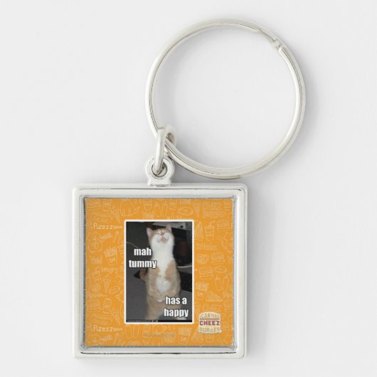 Porte-clés Le ventre d'heure-milliampère a un heureux (Devant)