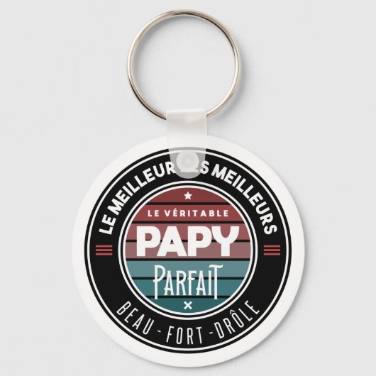 Porte-clés Le véritable papy parfait (Recto)