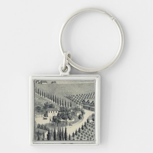 Porte-clés Le vignoble d'Eggers, Fresno (Devant)