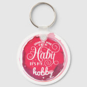 Porte-clés Le vin est mon passe‑temps. (Recto)