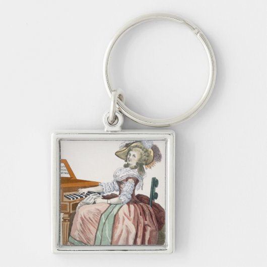 Porte-clés Le Virtuosa dans une robe "un l'Anglaise" avec une (Devant)