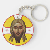 Porte-clés Le Visage Du Christ Icône Orthodoxe (Dos)