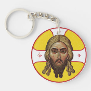 Porte-clés Le Visage Du Christ Icône Orthodoxe