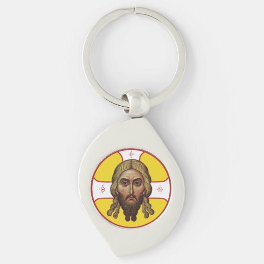 Porte-clés Le Visage Du Christ Icône Orthodoxe (Devant)