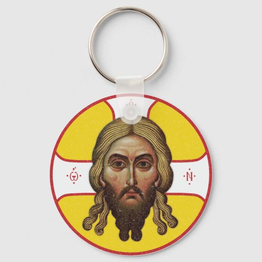 Porte-clés Le Visage Du Christ Icône Orthodoxe (Recto)