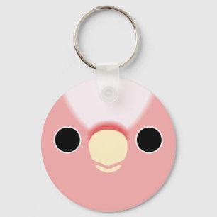 Porte-clés Le visage d'un Cockatoo rose