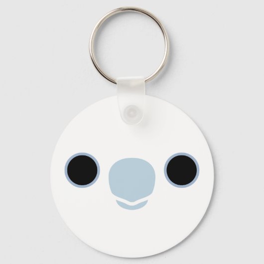 Porte-clés Le visage d'un cockatoo Solomons (Recto)
