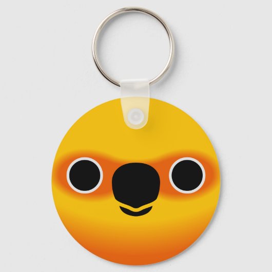 Porte-clés Le visage d'un Jenday Conure (Recto)