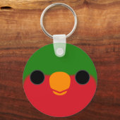 Porte-clés Le visage d'un lorikeet de Stephen (Verso)