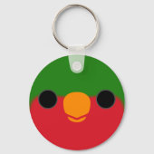 Porte-clés Le visage d'un lorikeet de Stephen (Verso)