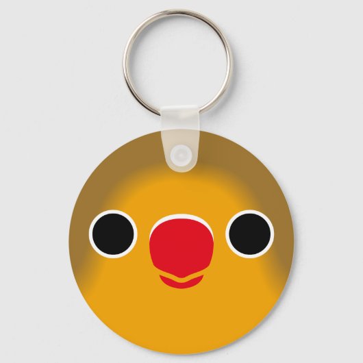 Porte-clés Le visage d'un oiseau de pêcheur (Recto)