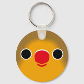 Porte-clés Le visage d'un oiseau de pêcheur (Verso)