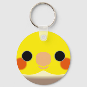 Porte-clés Le visage d'une cannelle pied mâle cockatiel
