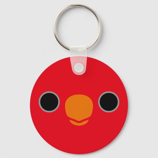 Porte-clés Le visage d'une gloire rouge (Recto)