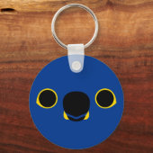 Porte-clés Le visage d'une macaw Hyacinth (Recto)