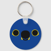 Porte-clés Le visage d'une macaw Hyacinth (Verso)