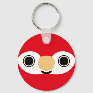 Porte-clés Le visage d'une macaw Scarlet