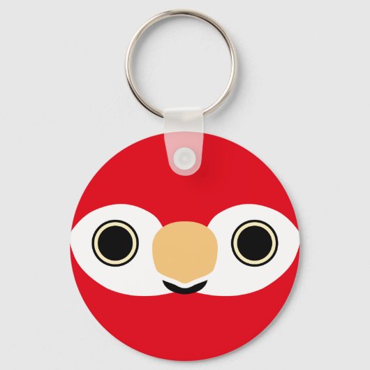 Porte-clés Le visage d'une macaw Scarlet (Recto)