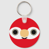 Porte-clés Le visage d'une macaw Scarlet (Verso)