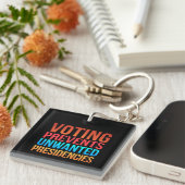 Porte-clés Le vote empêche les présidences indésirables (Devant Droit)