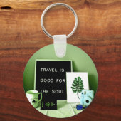 Porte-clés Le voyage est bon pour l'âme (Recto)